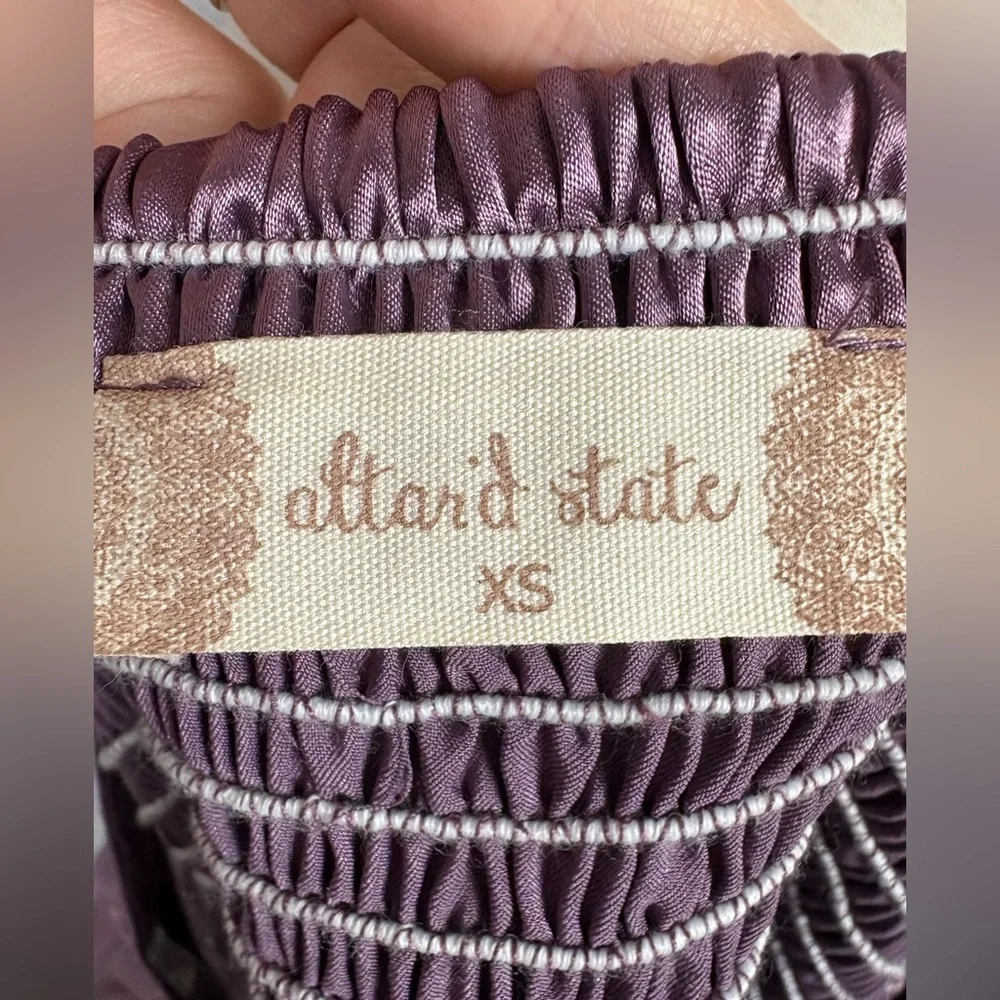 NWT Altar’d State Lavender Satin Top size XS - Picture 5 of 6